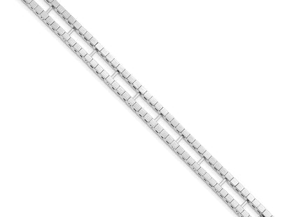 14K white gold bracelet, alternate view