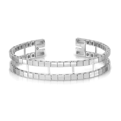 14K White Gold Tennis Jacket Blank, 6.5 x 11mm (6.0W-6.5)