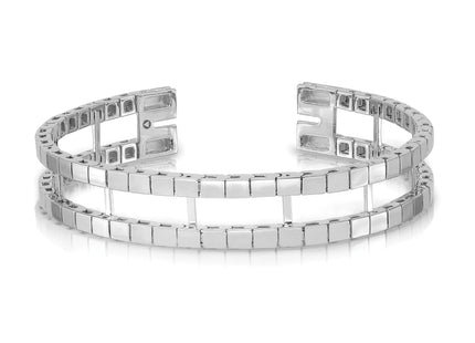 14k White Gold Tennis Jacket Blank, 6.5 x 11mm (3.0W-6.5)