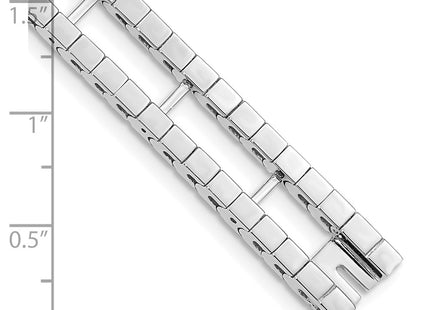14K white gold bracelet, further view