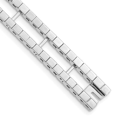 14K White Gold Tennis Jacket Blank, 6.5 x 11mm (5.5W-6.5)