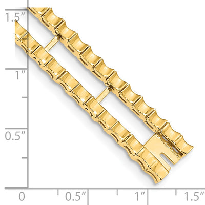 14K Tennis Jacket Blank, 6.5 x 10.5mm (2.5-6.5)
