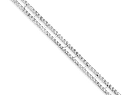 14K white gold bracelet, alternate view