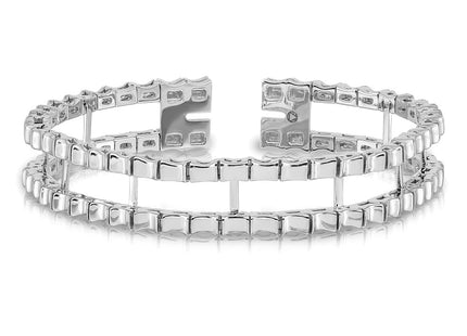 14K white gold bracelet, another view
