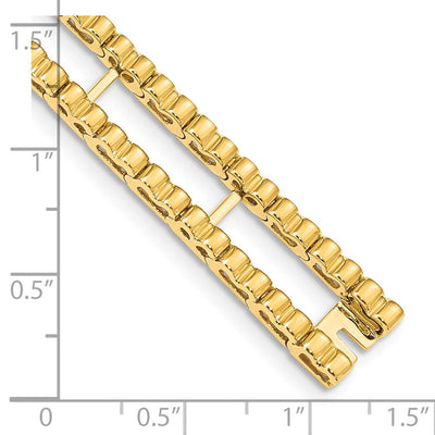 14K Tennis Jacket Blank, 6.5 x 10.5mm (2.5-6.5)