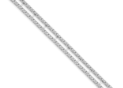 14K white gold bracelet, alternate view