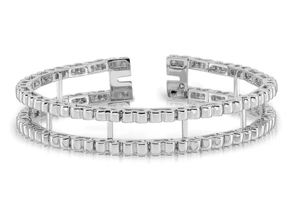 14K white gold bracelet, another view