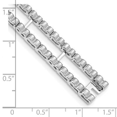 14K White Gold Tennis Jacket Blank, 6.5 x 10.5mm (3.0W-6.5)