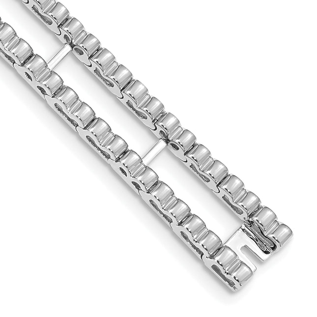 14k White Gold Tennis Jacket Blank, 6.5 x 10.5mm (3.0W-6.5)