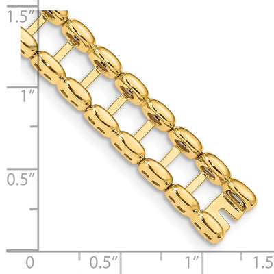 14K Tennis Jacket Blank, 6.5 x 10mm (2.0-6.5)