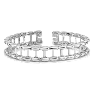 14K White Gold Tennis Jacket Blank, 6.5 x 10mm (2.0W-6.5)