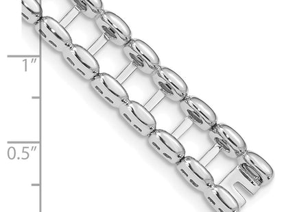 14K white gold bracelet, further view