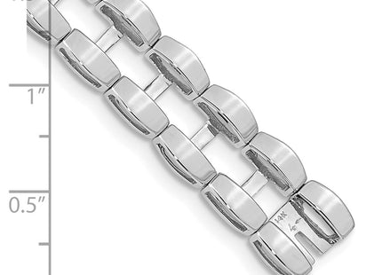 14K white gold bracelet, further view