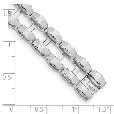 14K White Gold Tennis Jacket Blank, 6.5 x 11mm (4.5W-6.5)