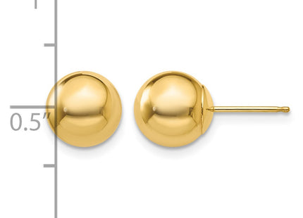 14K gold earrings, further view
