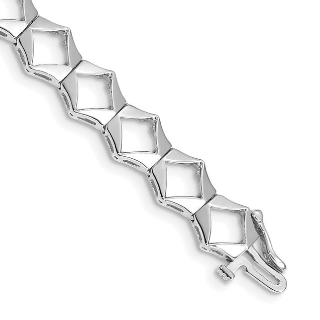 14k White Gold Bracelets Style X900W - Classique Jewelry Inc.