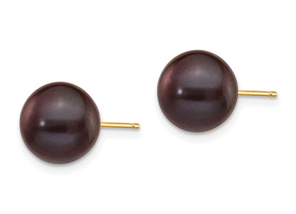 14k Yellow Gold Earrings Style X90PB - Classique Jewelry Inc.