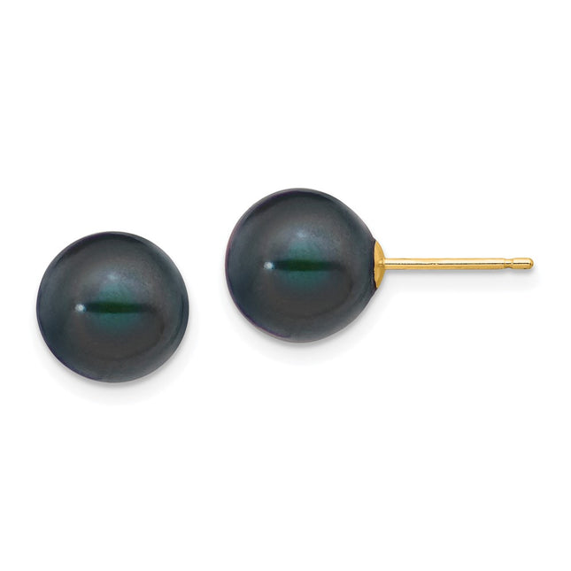14k Yellow Gold Earrings Style X90PB - Classique Jewelry Inc.