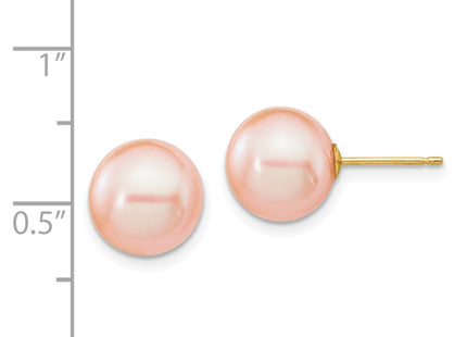 14k Yellow Gold Earrings Style X90PPI - Classique Jewelry Inc.