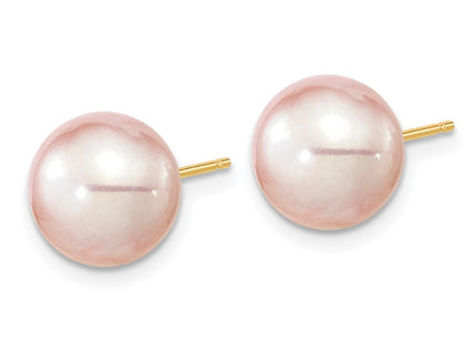 14k Yellow Gold Earrings Style X90PPU - Classique Jewelry Inc.