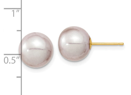 14k Yellow Gold Earrings Style X90PPU - Classique Jewelry Inc.