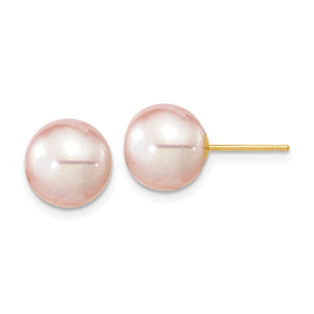 14k Yellow Gold Earrings Style X90PPU - Classique Jewelry Inc.