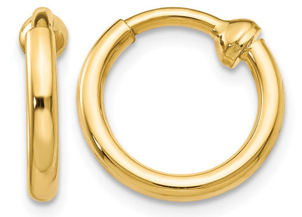 14K gold hoop earrings