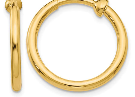 14K gold hoop earrings