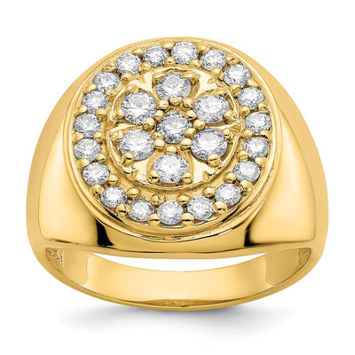 14K AA Diamond men's ring