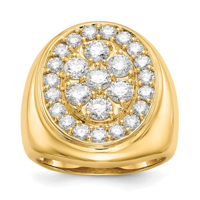 14K AA Diamond men's ring