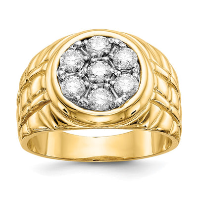 14K gold diamond ring
