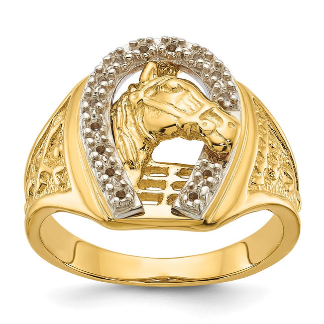 14k Two-tone Rings Style X9464 - Classique Jewelry Inc.