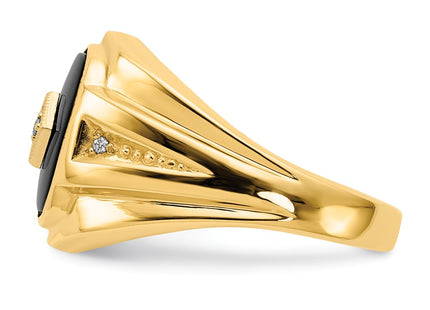 14k Yellow & Rhodium Rings Style X9477AA - Classique Jewelry Inc.