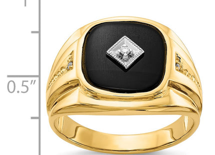 14k Yellow & Rhodium Rings Style X9477AA - Classique Jewelry Inc.