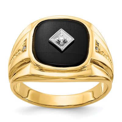 14K gold diamond ring