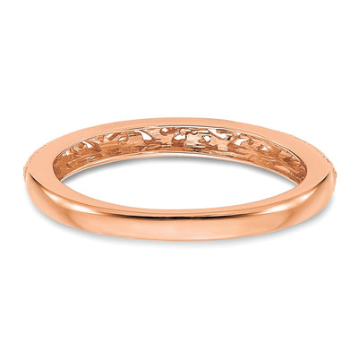 14K Rose Gold Filigree Wedding Band