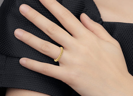 14K Filigree Wedding Band