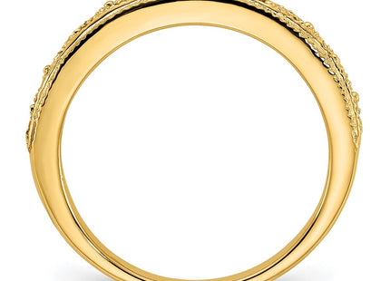 14K Filigree Wedding Band