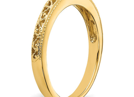 14K Filigree Wedding Band