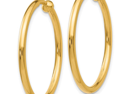 14K Non-Pierced Hoop Earrings (Style X95)