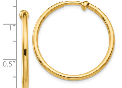 14k Yellow Gold Earrings Style X95 - Classique Jewelry Inc.