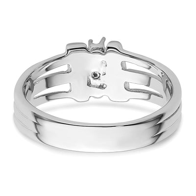 14K White Gold Ring Mounting