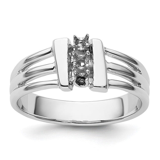 14K white gold ring
