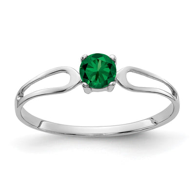14K white gold ring