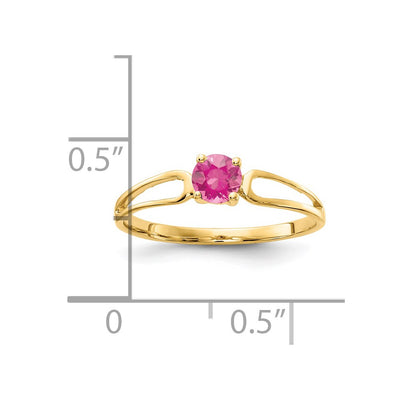 14K Pink Tourmaline Ring