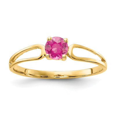 14K Pink Tourmaline Ring