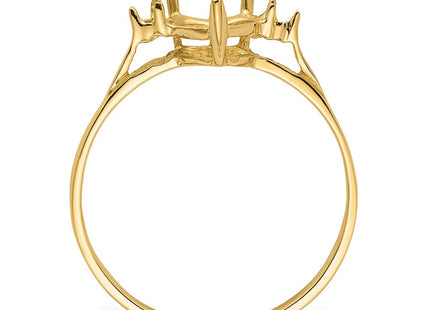 14K white gold diamond heart ring, alternate view