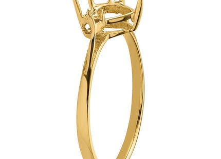 14K white gold diamond heart ring, further view