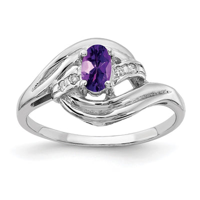 14K white gold diamond ring