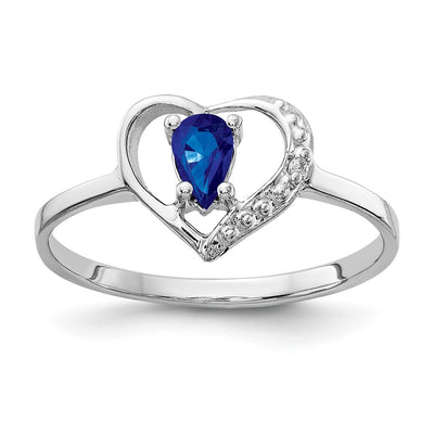 14K white gold diamond ring
